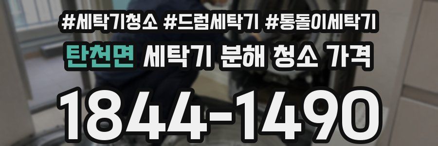 탄천면 세탁기 분해 청소 가격