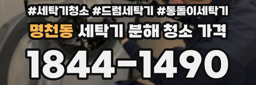 명천동 세탁기 분해 청소 가격
