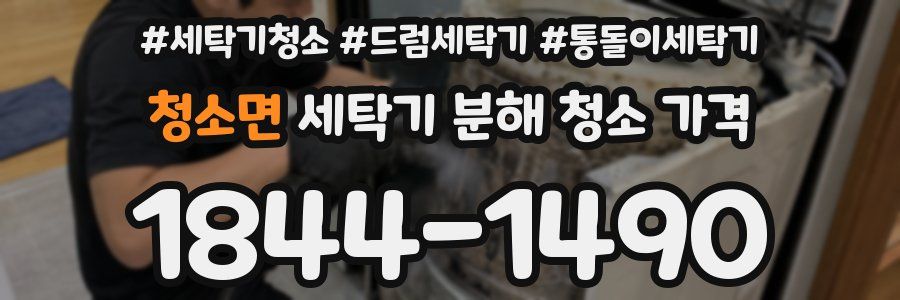 청소면 세탁기 분해 청소 가격