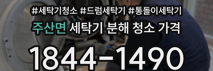 주산면 세탁기 분해 청소 가격