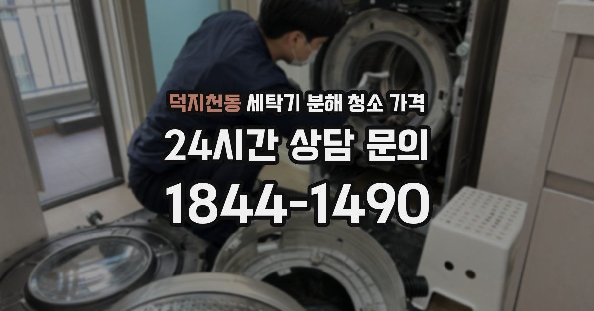 덕지천동 세탁기 분해 청소 가격