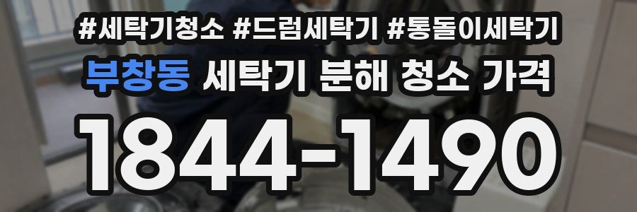 부창동 세탁기 분해 청소 가격