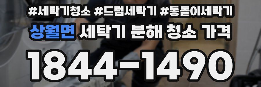 상월면 세탁기 분해 청소 가격