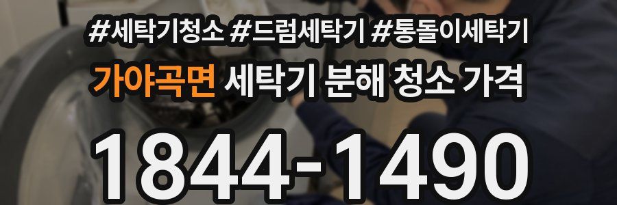 가야곡면 세탁기 분해 청소 가격