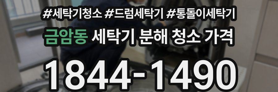 금암동 세탁기 분해 청소 가격