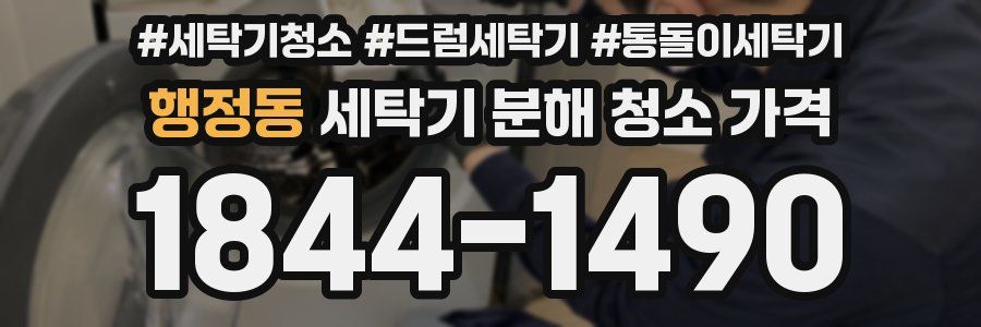 행정동 세탁기 분해 청소 가격