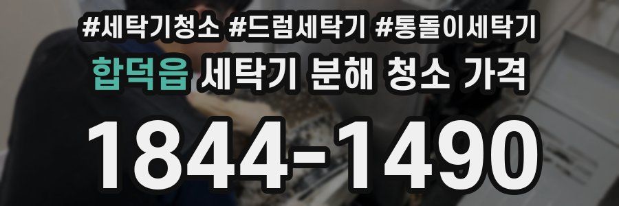 합덕읍 세탁기 분해 청소 가격