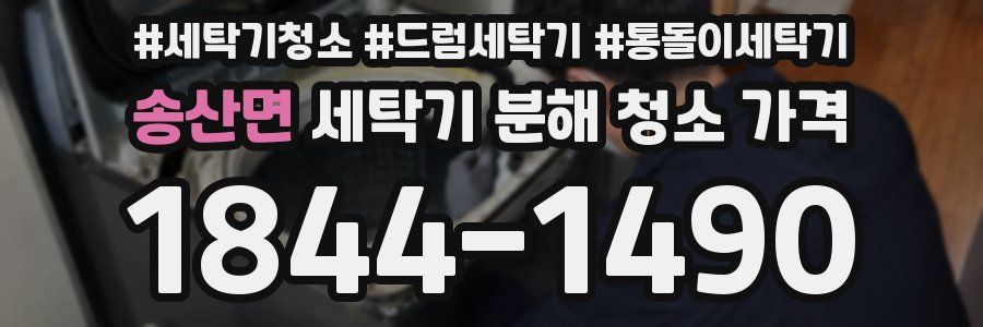 송산면 세탁기 분해 청소 가격
