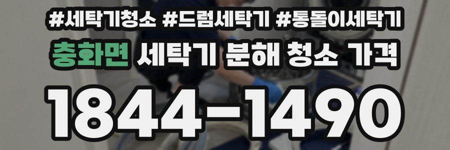 충화면 세탁기 분해 청소 가격