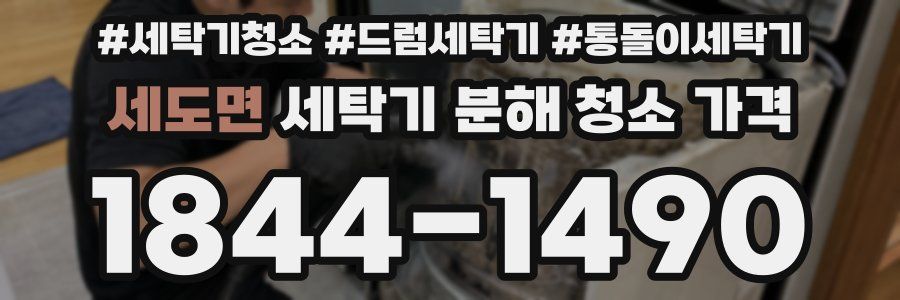 세도면 세탁기 분해 청소 가격