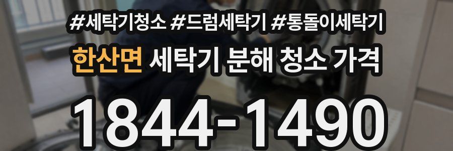 한산면 세탁기 분해 청소 가격