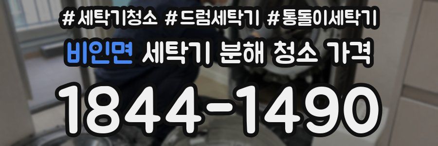 비인면 세탁기 분해 청소 가격