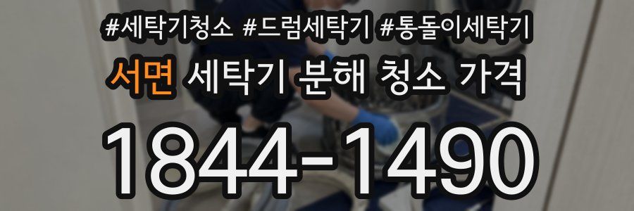 서면 세탁기 분해 청소 가격