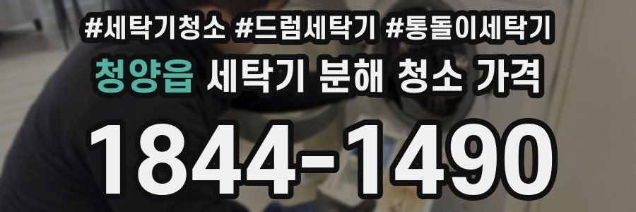 청양읍 세탁기 분해 청소 가격
