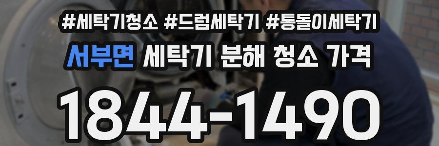 서부면 세탁기 분해 청소 가격