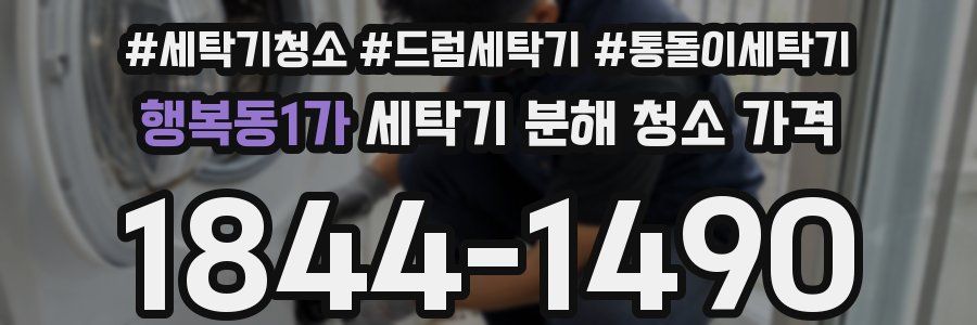 행복동1가 세탁기 분해 청소 가격