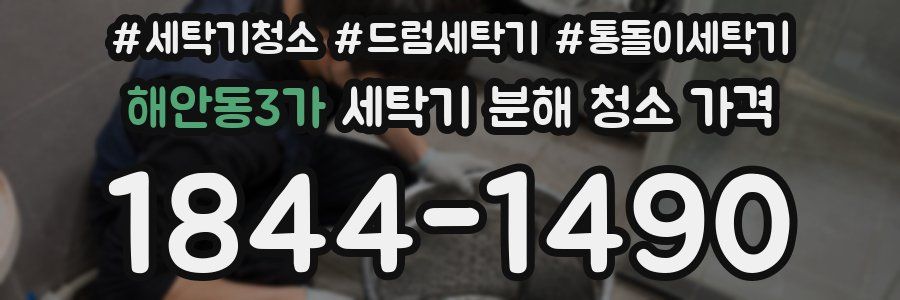 해안동3가 세탁기 분해 청소 가격