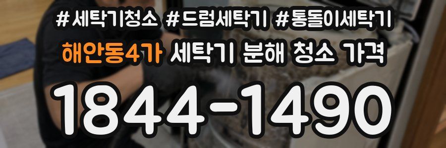 해안동4가 세탁기 분해 청소 가격