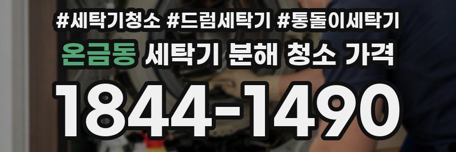 온금동 세탁기 분해 청소 가격