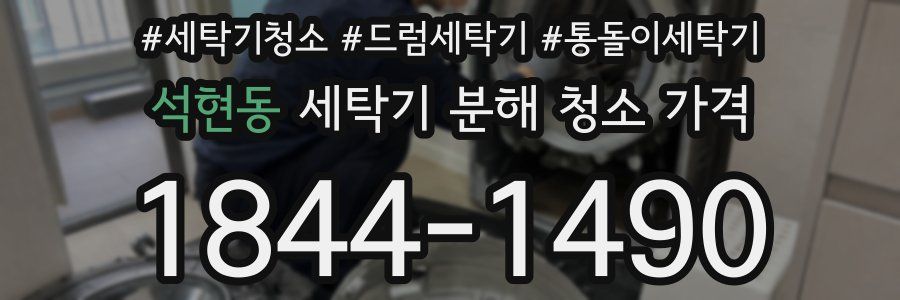 석현동 세탁기 분해 청소 가격