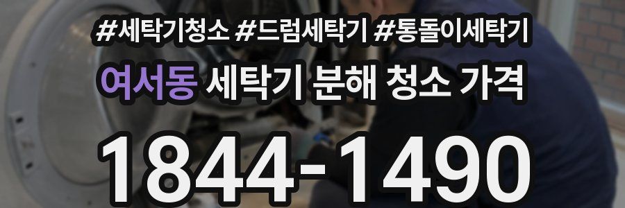 여서동 세탁기 분해 청소 가격