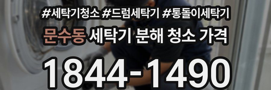 문수동 세탁기 분해 청소 가격