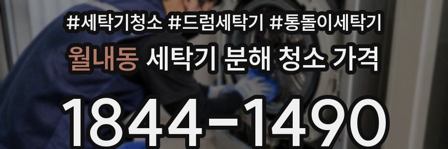 월내동 세탁기 분해 청소 가격