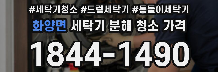 화양면 세탁기 분해 청소 가격