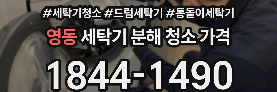 영동 세탁기 분해 청소 가격