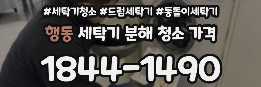 행동 세탁기 분해 청소 가격