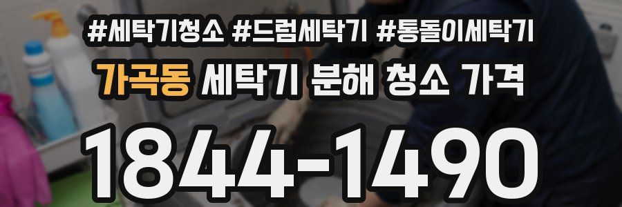 가곡동 세탁기 분해 청소 가격