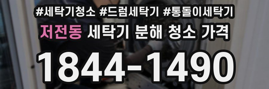 저전동 세탁기 분해 청소 가격