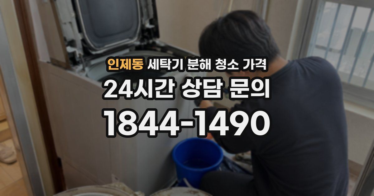 인제동 세탁기 분해 청소 가격