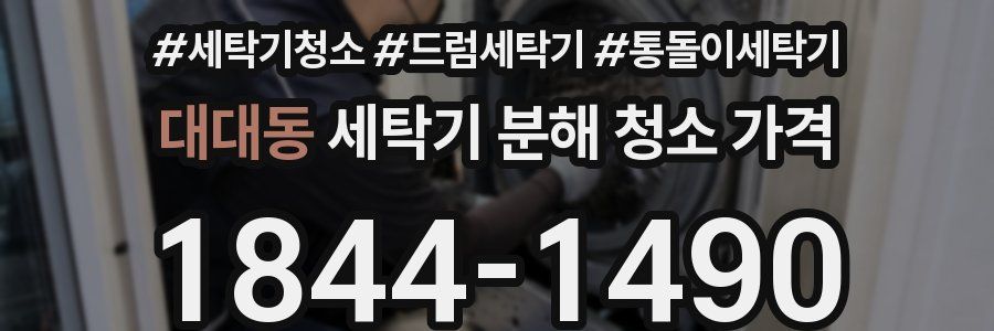 대대동 세탁기 분해 청소 가격