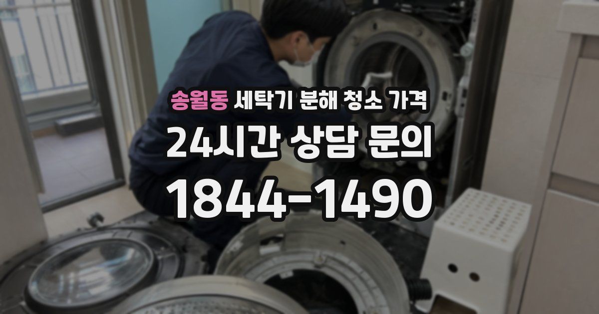 송월동 세탁기 분해 청소 가격