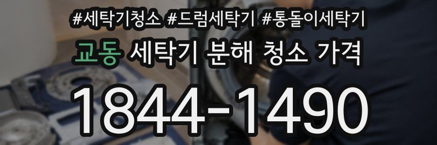 교동 세탁기 분해 청소 가격