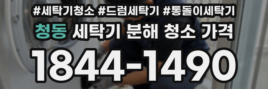 청동 세탁기 분해 청소 가격