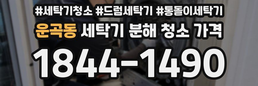 운곡동 세탁기 분해 청소 가격