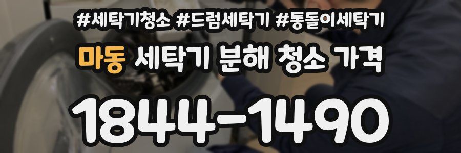 마동 세탁기 분해 청소 가격