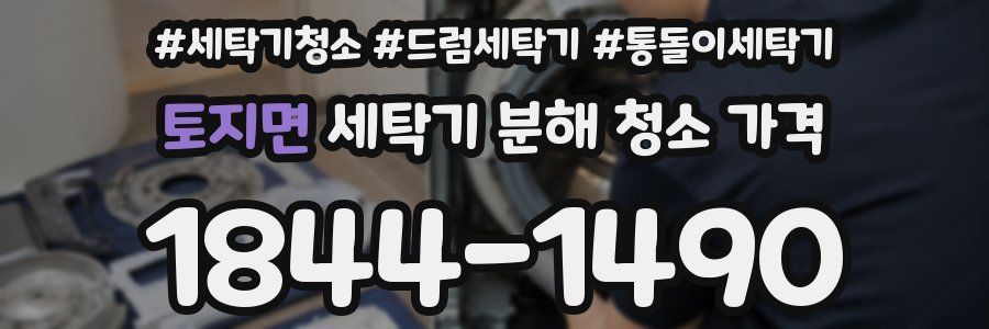 토지면 세탁기 분해 청소 가격