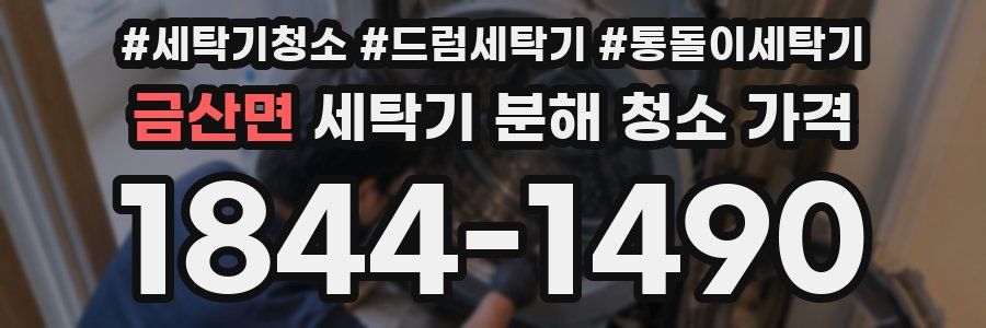 금산면 세탁기 분해 청소 가격