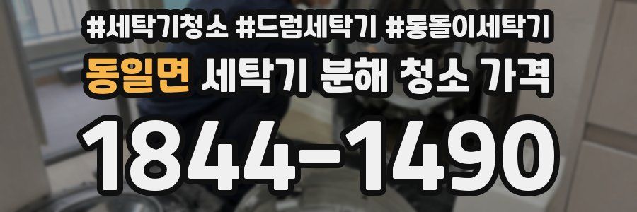 동일면 세탁기 분해 청소 가격