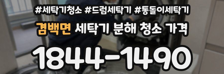 겸백면 세탁기 분해 청소 가격
