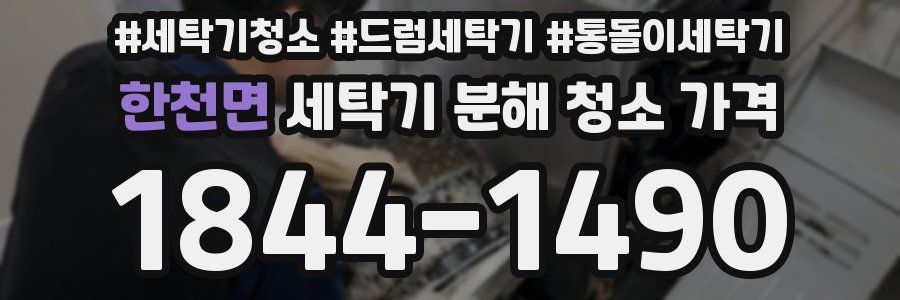 한천면 세탁기 분해 청소 가격
