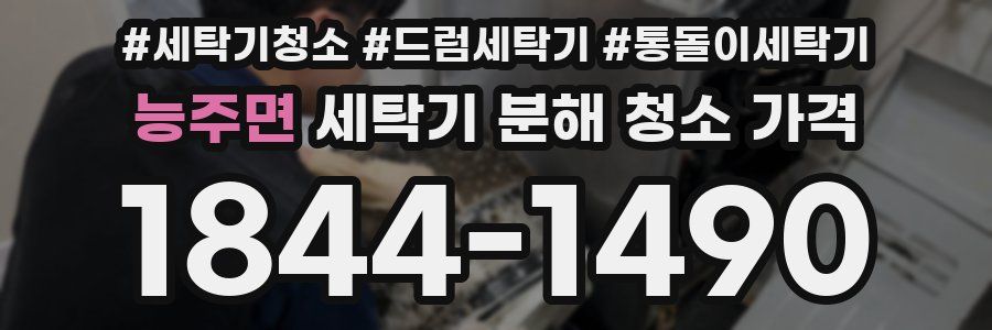 능주면 세탁기 분해 청소 가격