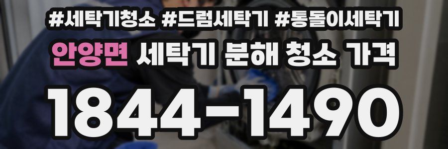 안양면 세탁기 분해 청소 가격