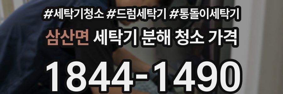 삼산면 세탁기 분해 청소 가격