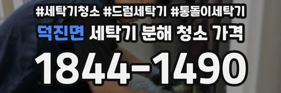 덕진면 세탁기 분해 청소 가격