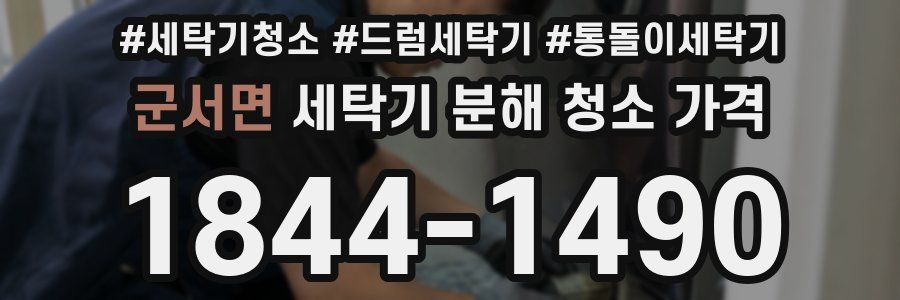 군서면 세탁기 분해 청소 가격