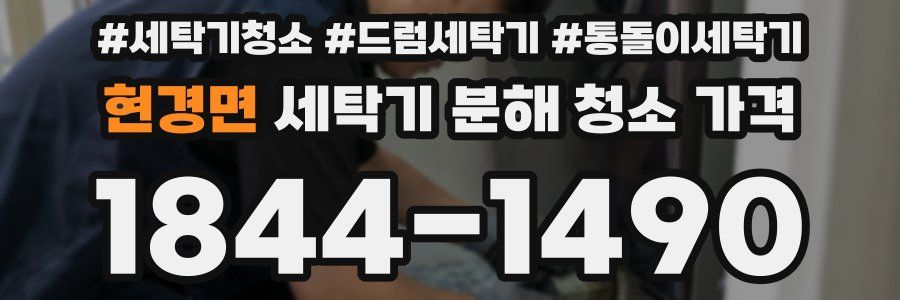 현경면 세탁기 분해 청소 가격